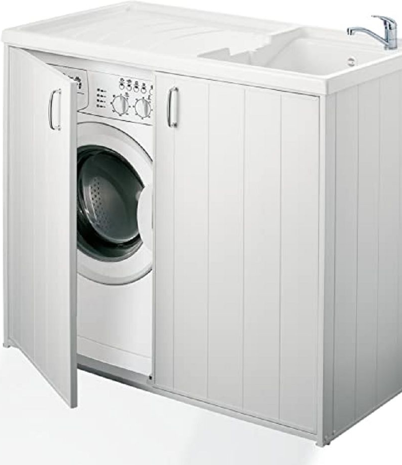Mobile coprilavatrice chiuso reversibile 2 ante