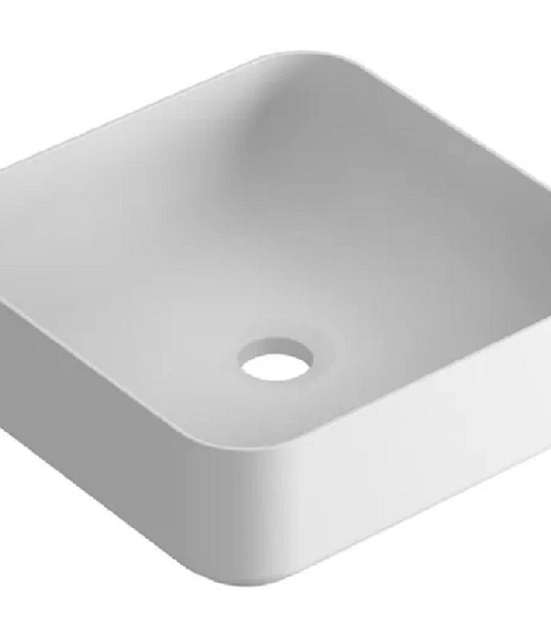 Lavabo da appoggio zeta quadrato 38x38