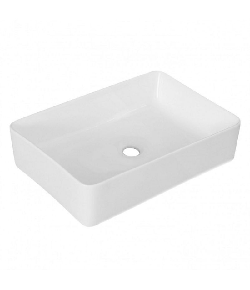 Lavabo da appoggio zeta rettangolare 50x38