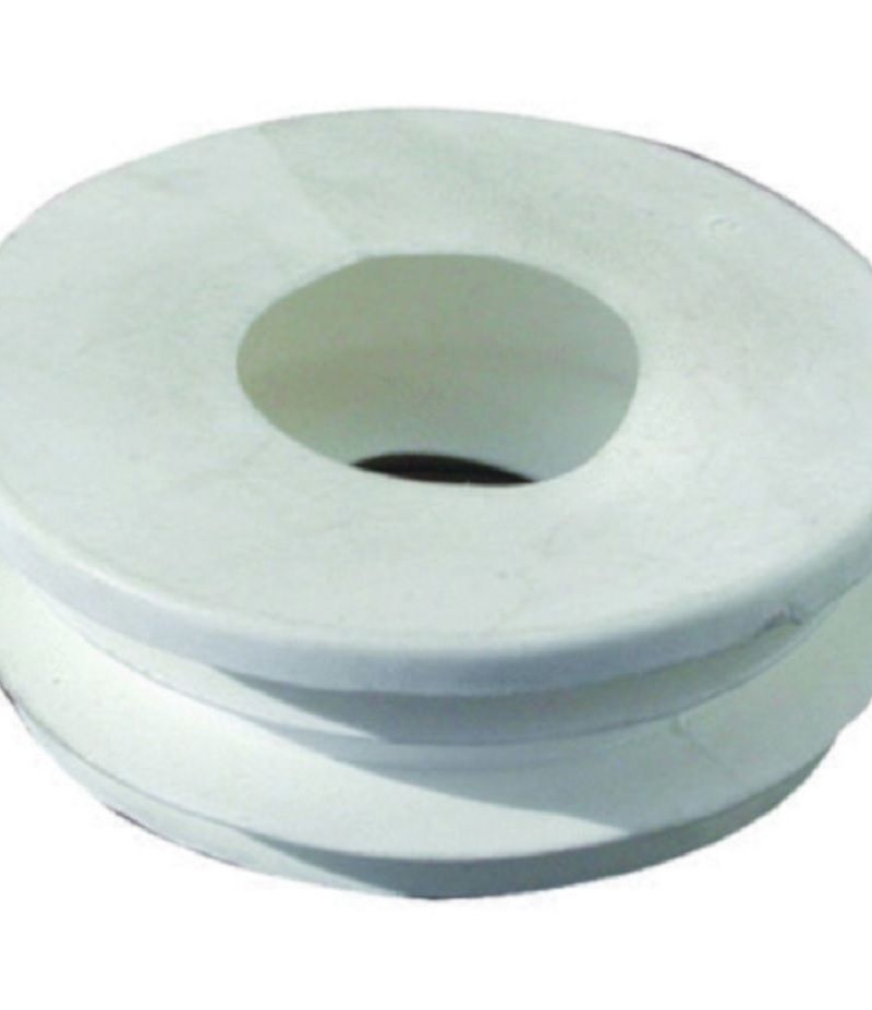 Morsetto per wc in gomma bianca 55 x 30