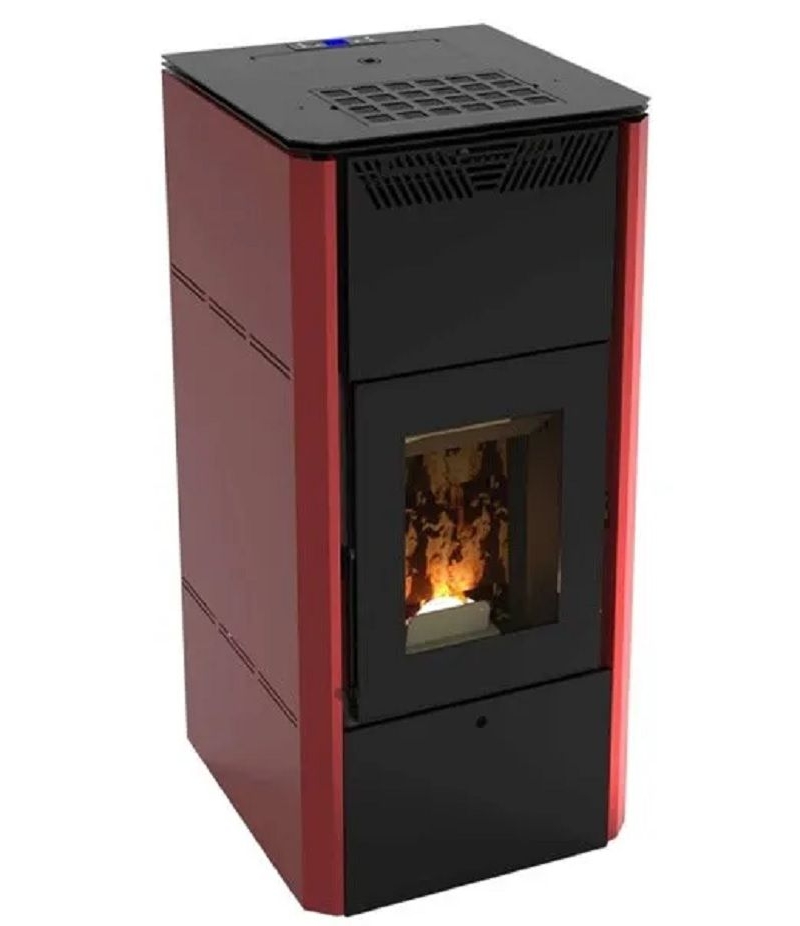 Idrostufa a pellet corvara 32v kw 28.55 - bordeaux