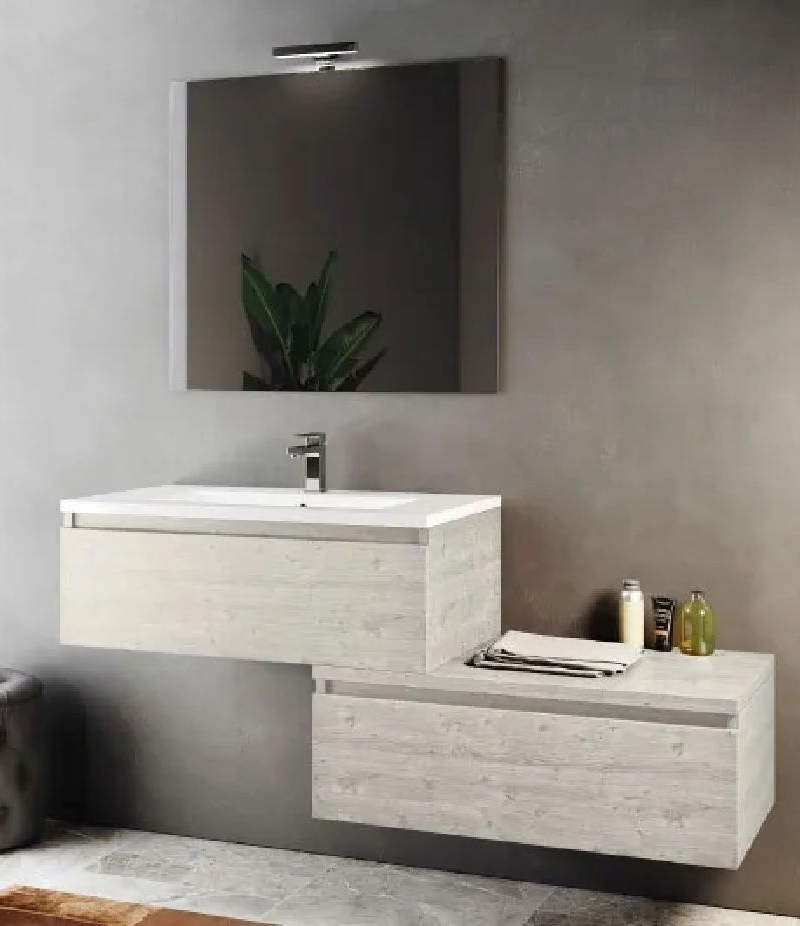 Composizione da bagno sospesa linea Ambra modello Andy
