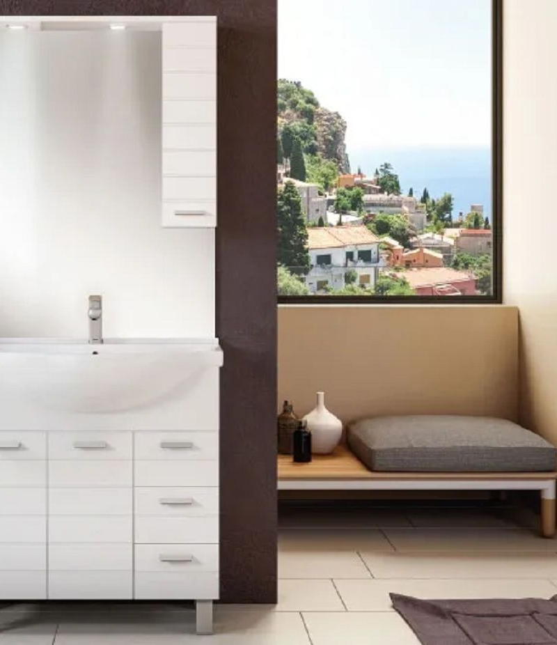Composizione bagno linea Ambra modello RIGO 105