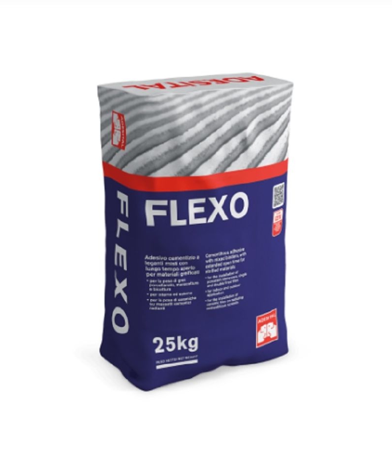 Adesivo cementizio  FLEXO BIANCO KG.25 C2TE