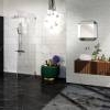 Thumb Rivestimento bagno completo effetto marmo bianco e nero - (1)