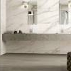 Thumb Rivestimento bagno completo effetto marmo bianco e nero - (2)