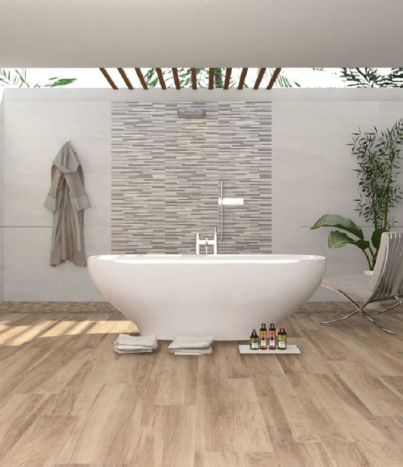 Rivestimento pavimento bagno completo Luni