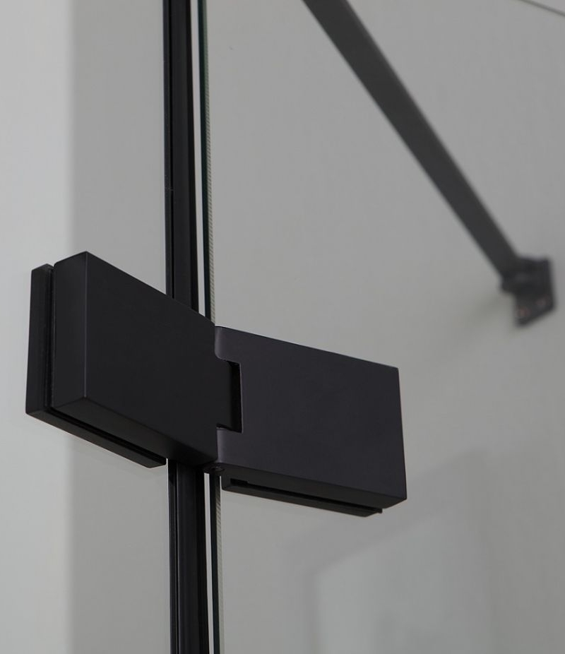 LION BOX DOCCIA SENZA TELAIO 80X80 NERO - (7)