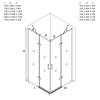 Thumb LION BOX DOCCIA SENZA TELAIO 80X80 NERO - (8)