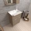 Thumb Mobile Lavatoio 50x50 Rovere moca con tavola lavapanni - (1)