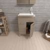 Thumb Mobile Lavatoio 50x50 Rovere moca con tavola lavapanni - (3)