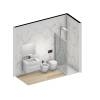 Thumb Bagno Completo Effetto Marmo Gold 60x120Pavimento e Rivestimento - (1)