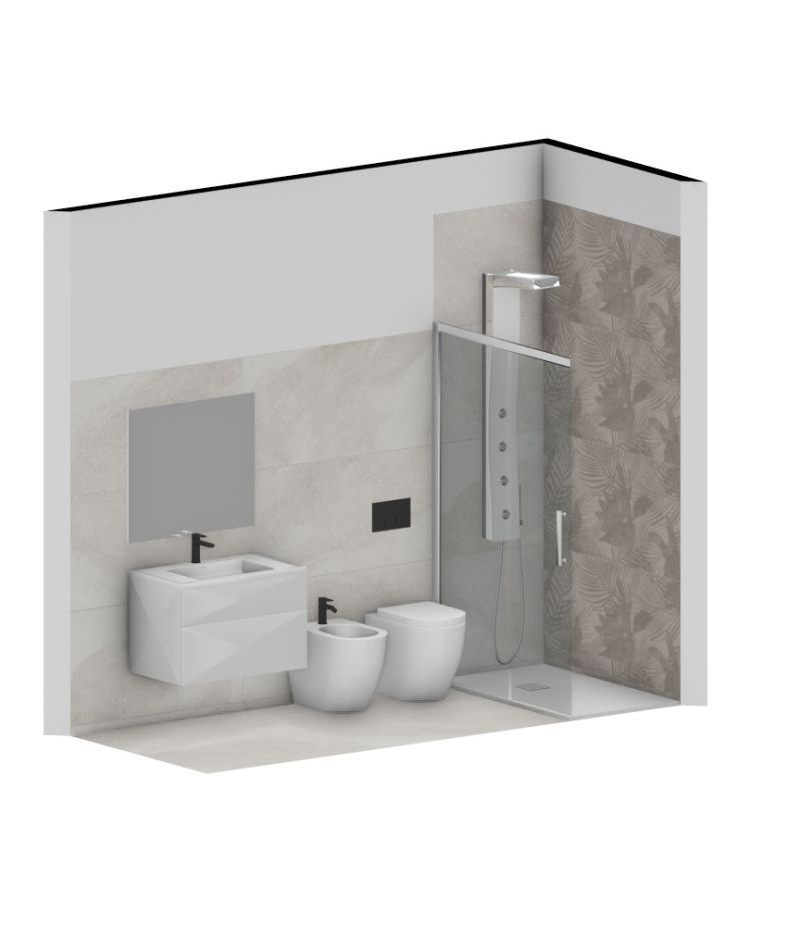 Bagno Completo Tropical Cold  Pavimento e Rivestimento