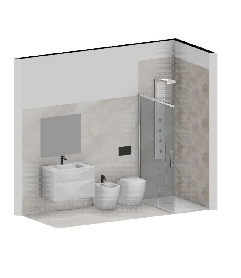 Bagno Completo Tropical Warm Pavimento e Rivestimento