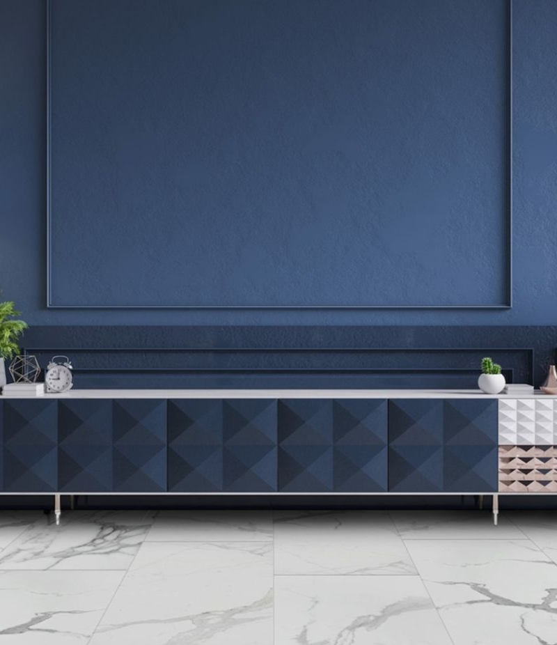 SPC Materika effetto marmo Carrara White 0,55 G5 914X457mm H6 (5+1) bianco opaco