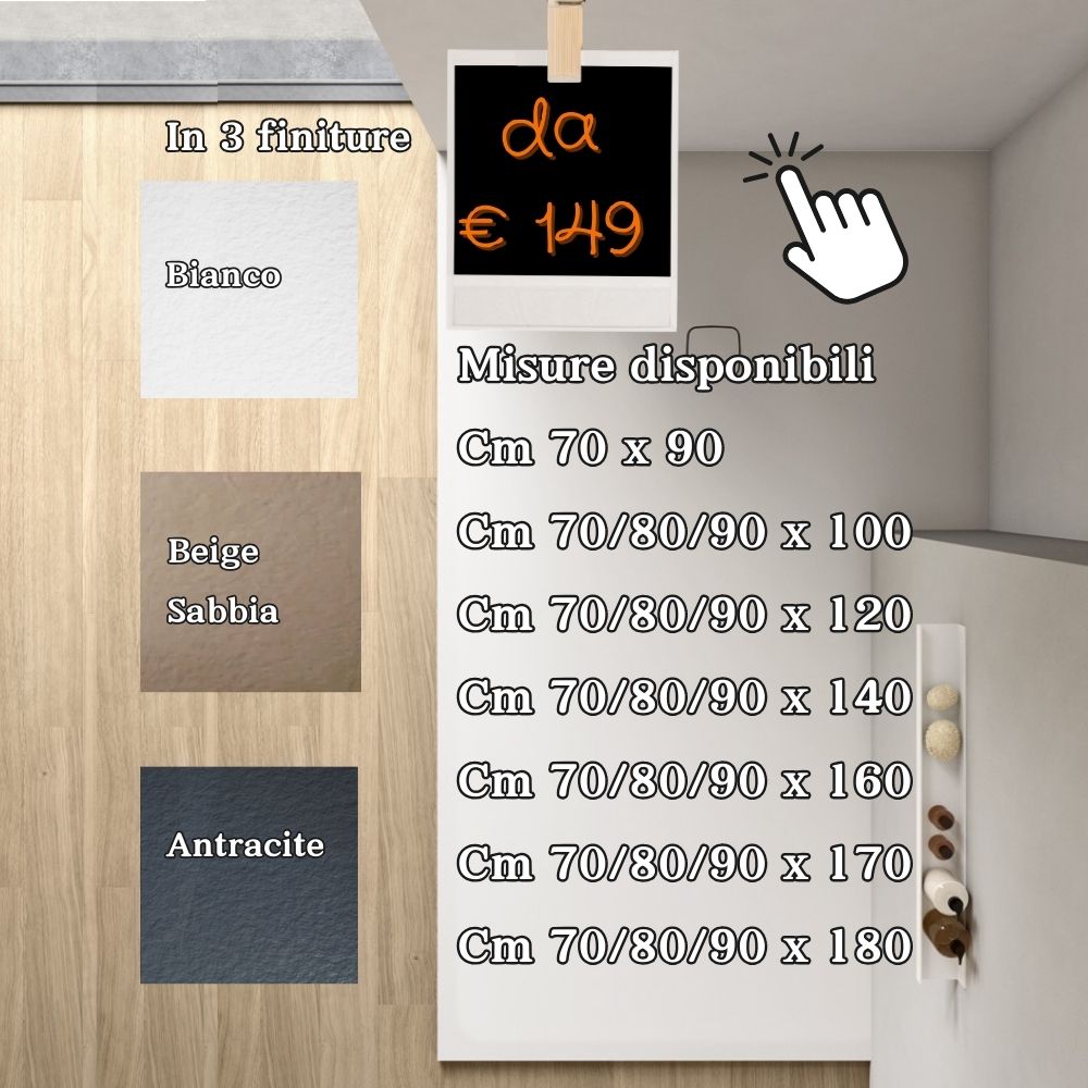 Piatto doccia Angolare