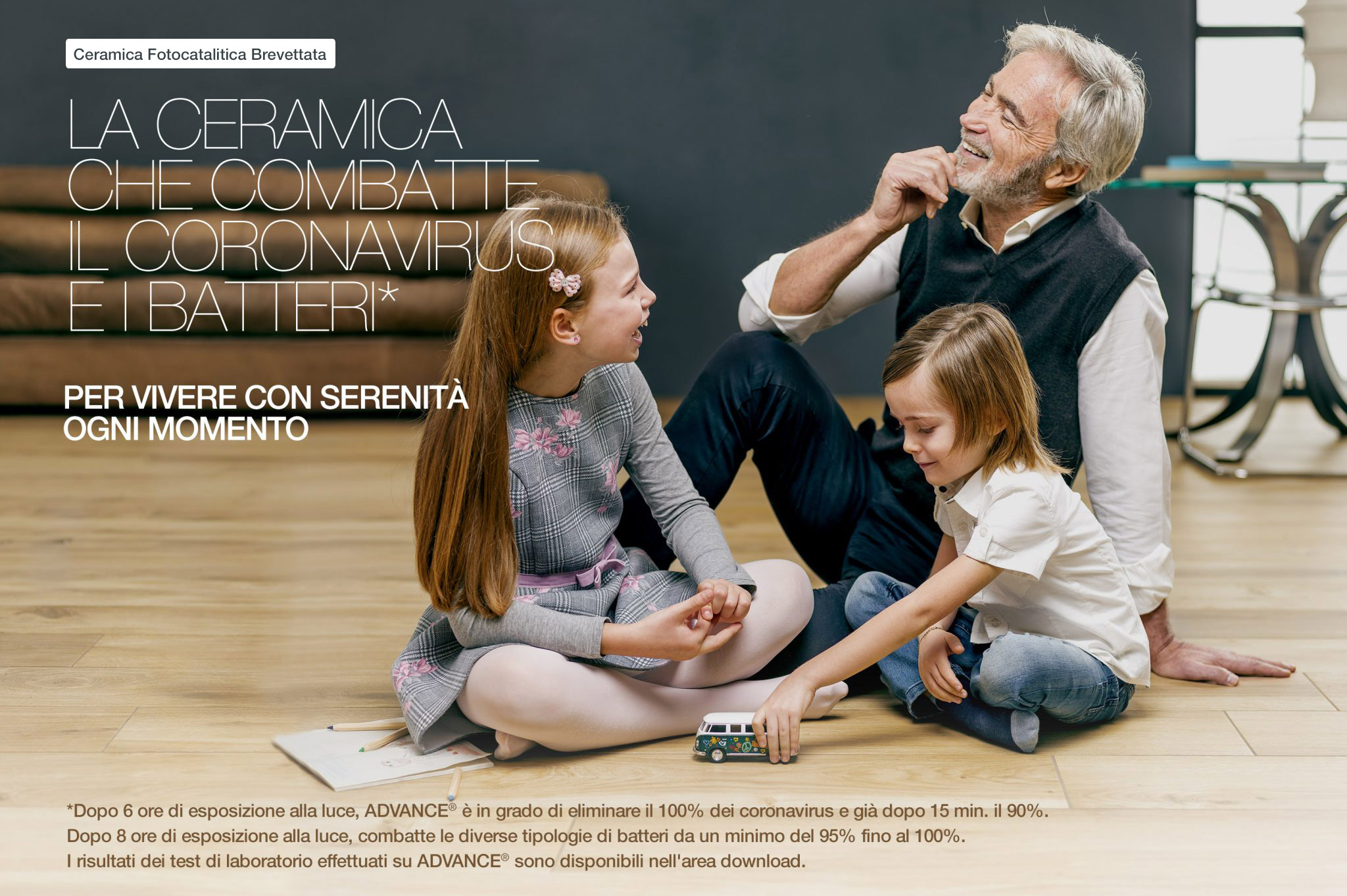 ADVANCE®: LA CERAMICA CHE COMBATTE IL CORONAVIRUS E I BATTERI