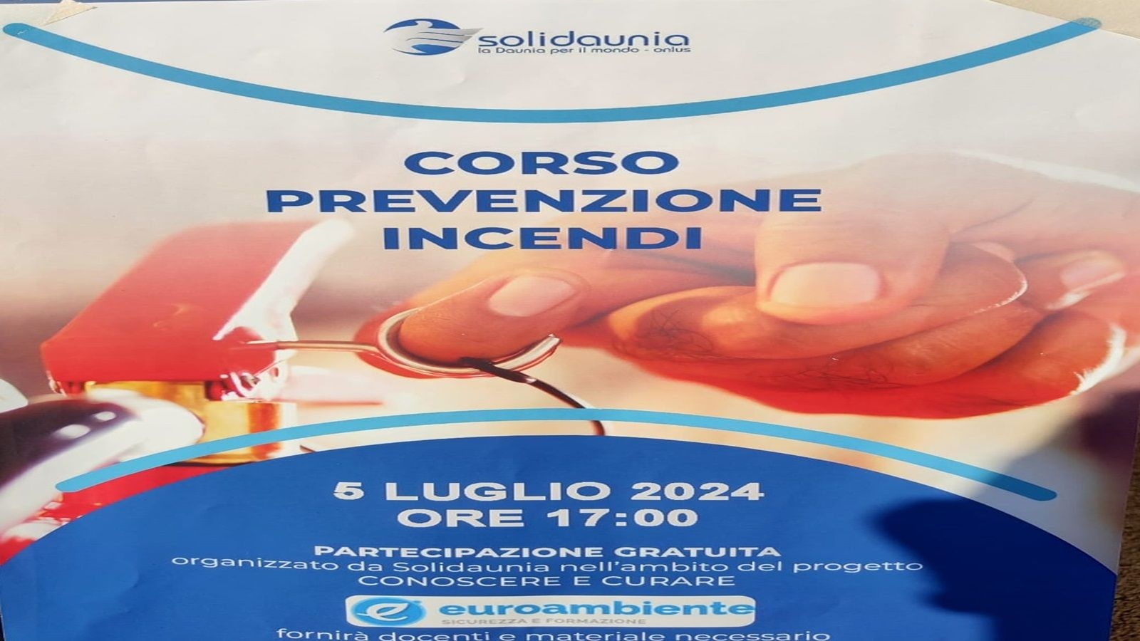 FOGGIA - BORGO MEZZANONE - CORSO PREVENZIONE INCENDI