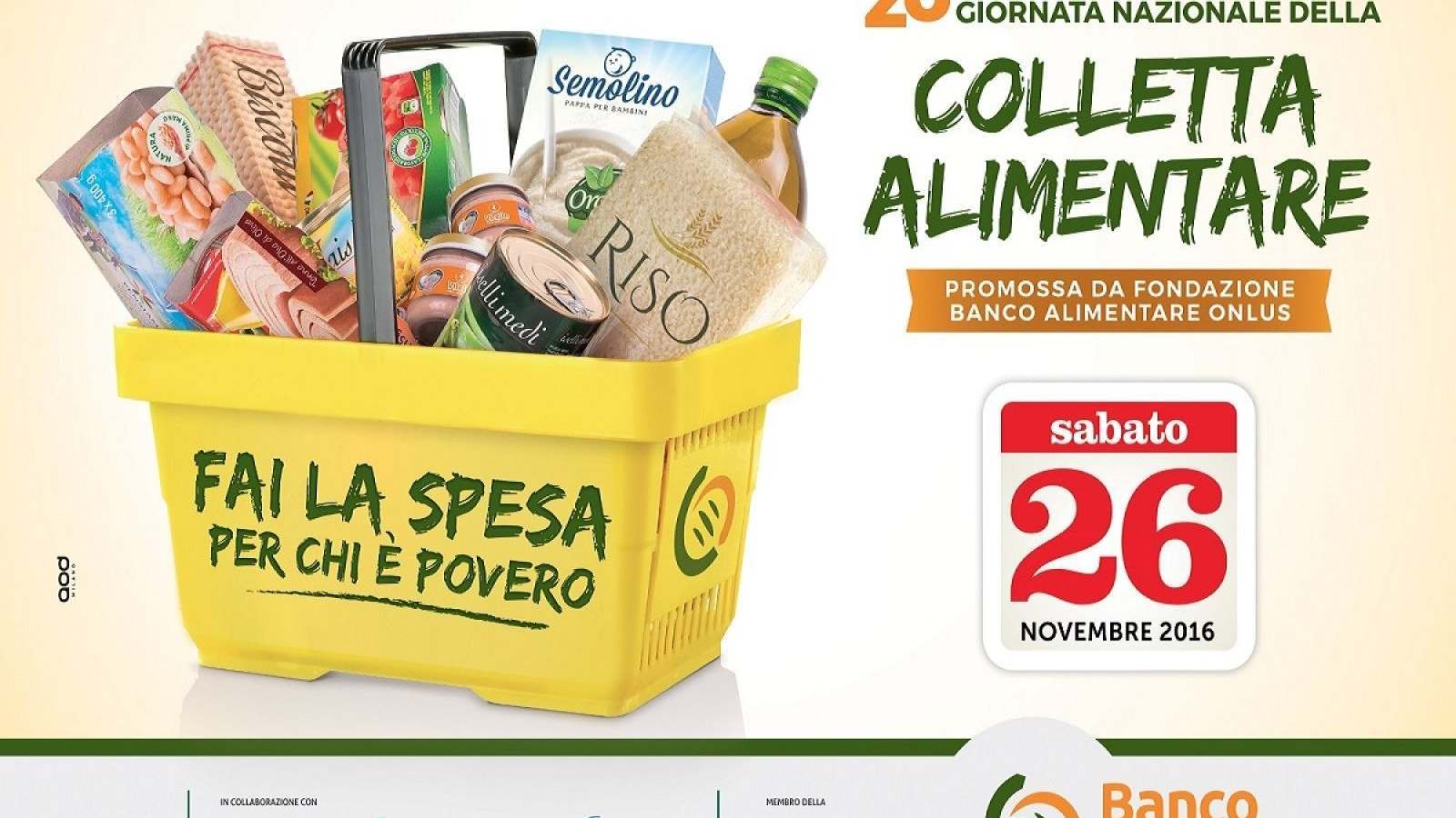 20° GIORNATA NAZIONALE DELLA COLLETTA ALIMENTARE