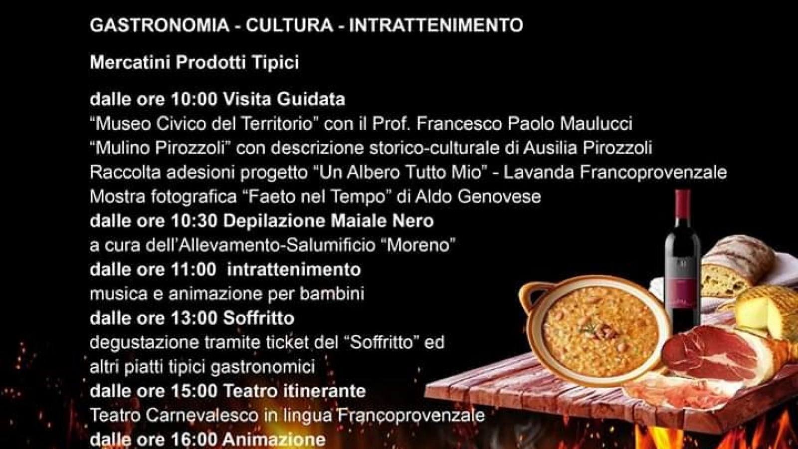 SAGRA DEL MAIALE NERO A FAETO