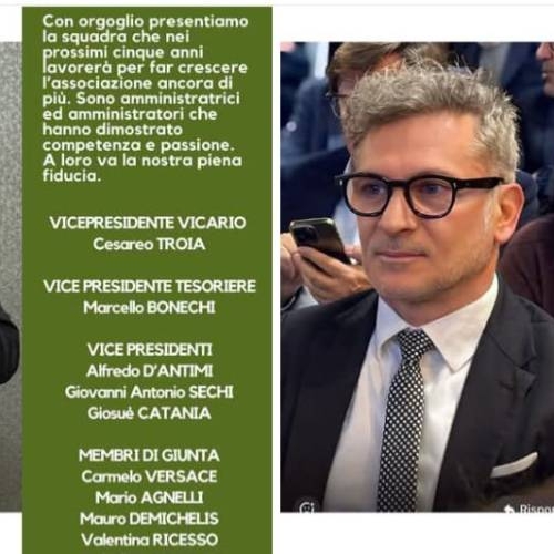 Andria in Vetta alle Città dell'Olio: Cesareo Troia Nuovo Vicepresidente Vicario